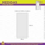 Capa De Porta Natalina Decoração De Natal Banheiro Masculino Em Tecido Decorativo P/academia 0,85x2,10m C/elástico