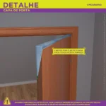 Capa De Porta Natal Decoração Natalina Em Tecido Para Pet Shop 0,85x2,10m Veste Fácil