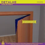 Capa De Porta Natalina Sublimado Para Decoração De Natal Enfeites Natalinos 0,85x2,10m C/elástico