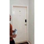 Capa De Porta Presépio Natalino Decoração de Natal Religioso Em Tecido C/Elástico 0,85x2,10m