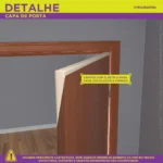 Capa De Porta Presépio Natalino Decoração de Natal Religioso Em Tecido C/Elástico 0,85x2,10m