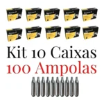Cápsula Gás Para Chantilly Sifão 100 Ampolas Kit 10 Caixas