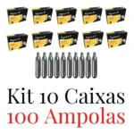 Cápsulas De Gás De Chantilly Pro Para Sifão 100 Unidades