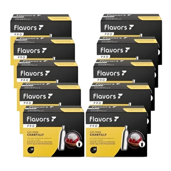 Cápsulas De Gás De Chantilly Pro Para Sifão 100 Unidades