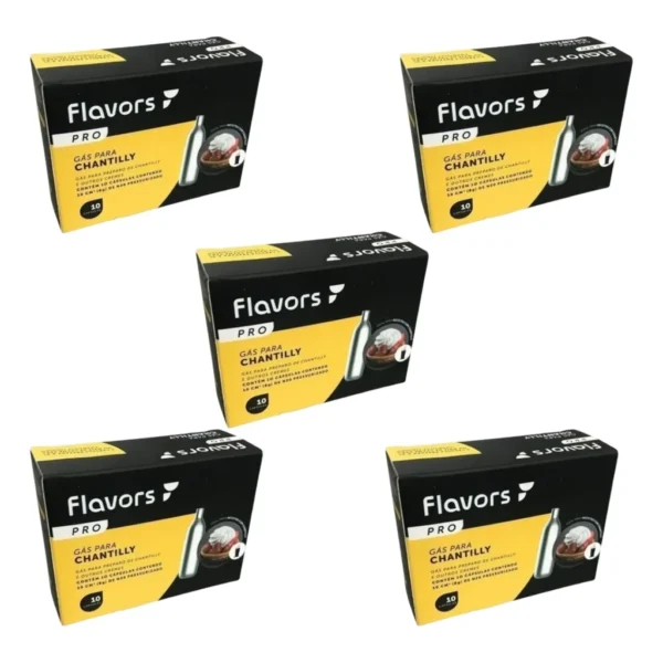 Cápsulas De Gás De Chantilly No2 Para Sifão 50 Unidades