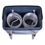 Chopeira A Gelo 2 Vias Torneira Italiana Com Serpentina Cor Preto