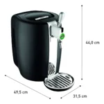 Chopeira de cerveja Krups Heineken B101 preto por 5L