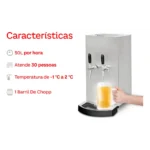 Chopeira Elétrica Memo Slim 50 Litros/hora - 2 Torneiras Ita