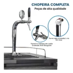 Chopeira Kegerator Digital 1 Via Pingadeira Inox