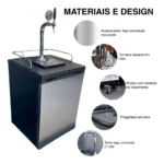 Chopeira Kegerator Digital 1 Via Pingadeira Inox