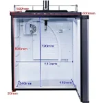 Chopeira Kegerator Digital 1 Via Pingadeira Inox