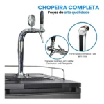 Chopeira Kegerator Digital 1 Via Pingadeira Inox