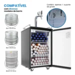 Chopeira Kegerator Digital 1 Via Pingadeira Inox