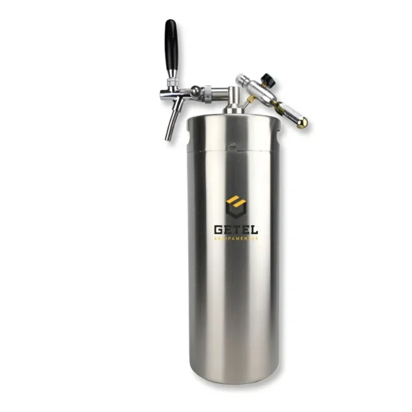 Kit Chopeira Portátil C/ Torneira Italiana E Cápsula De Co2 10 Litros