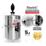 Beer Chopp Chopeira Portatil Gelo 5.1lt 100% Em Aluminio Risotril Manual