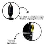 Chopeira Alumínio 5,1l + Torneira Italiana Portátil A Gelo