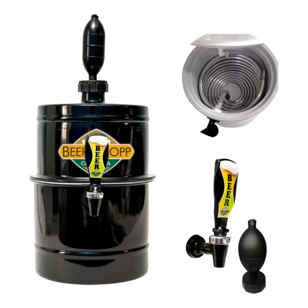 Chopeira Alumínio 5,1l + Torneira Italiana Portátil A Gelo Chopeira Alumínio 5,1l + Torneira Italiana Portátil A Gelo