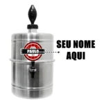 Chopeira Doméstica Portátil 5,1 Litros Personalizada Nome Cor Alumínio Refrigerada a Gelo