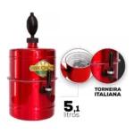 Chopeira A Gelo Cooler Portátil 5l Cervejeira Gela Rápido Cor Vermelha Vermelha