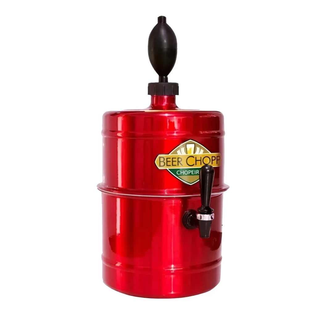 Chopeira A Gelo Cooler Portátil 5l Cervejeira Gela Rápido Cor Vermelha Vermelha Chopeira A Gelo Cooler Portátil 5l Cervejeira Gela Rápido Cor Vermelha Vermelha