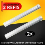 Chopeira Torre Chopp Portatil 3,5l Cerveja Dois Refil Gelo