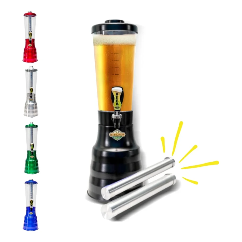 Chopeira Torre Chopp Portatil 3,5l Cerveja Dois Refil Gelo Chopeira Torre Chopp Portatil 3,5l Cerveja Dois Refil Gelo