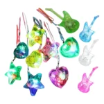 12 Colar Led Pisca Pisca Neon Sortidos Festa Balada Neon