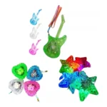 12 Colar Led Pisca Pisca Neon Sortidos Festa Balada Neon