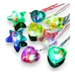 Colar Pisca Balada Festa E Formatura Neon Led C/15 Coração