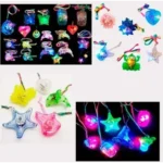 Colar Pisca Balada Festa E Formatura Neon Led C/10 Coração