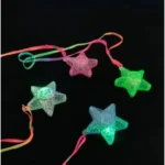 Colar Pisca Balada Festa E Formatura Neon Led C/13 Estrela