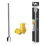 Colher Bailarina Longa Inox Para Mexer Suco Leite Jarra