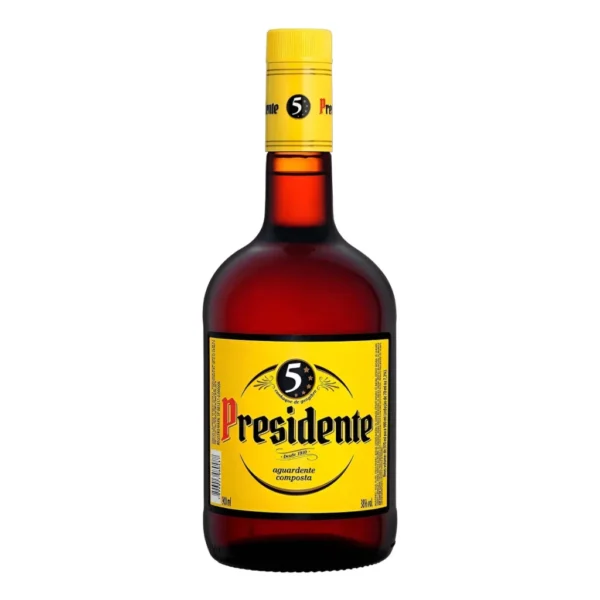 Conhaque Composto Gengibre Presidente Garrafa 900ml