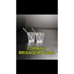 100 Copo Tacinha Doce Brigadeiro 50ml Acrilico 100 Colheres