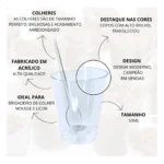 100 Copo Tacinha Doce Brigadeiro 50ml Acrilico 100 Colheres