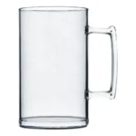30 Caneca De Acrílico Chopp Transparente Cristal Lisa 500ml