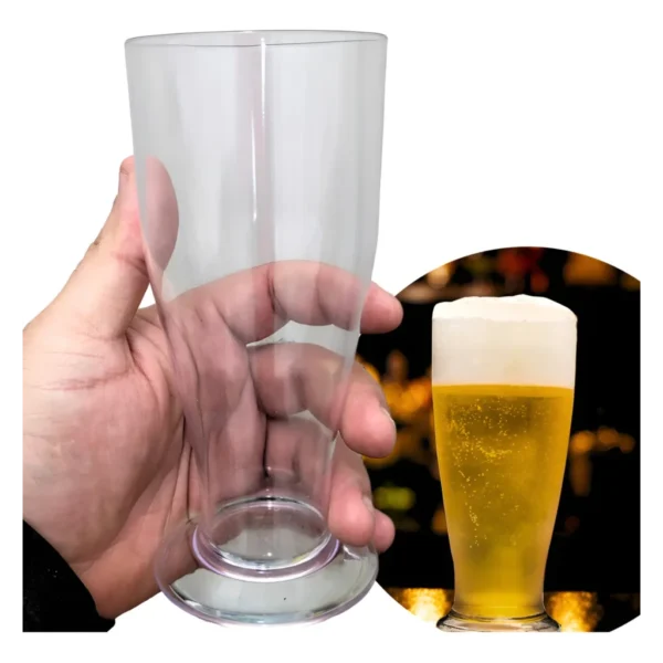 30 Copo Tulipas De Chopp Cerveja 330ml Acrílico Lisa