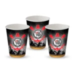 8 Copos Decoração Festa Corinthians Festa Aniversário 200ml