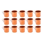 15 Canecas Moscow Mule Aluminio 350ml Aluminio Drink Free