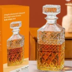 2 Garrafa De Vidro 1 Litro Licoreira Whisky Licor Premium