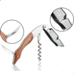 2 Saca-rolhas Abridor De Vinho E Garrafas Profissional Garbo