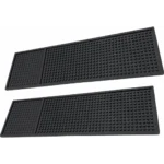 2 Tapetes Borracha Bar Mat 50x15cm Apoio Para Porta Copos