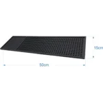 2 Tapetes Borracha Bar Mat 50x15cm Apoio Para Porta Copos