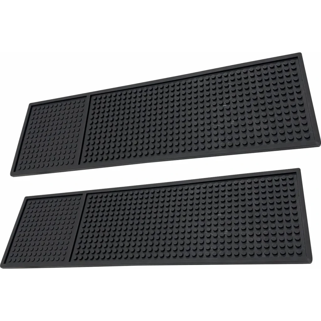 2 Tapetes Borracha Bar Mat 50x15cm Apoio Para Porta Copos 2 Tapetes Borracha Bar Mat 50x15cm Apoio Para Porta Copos