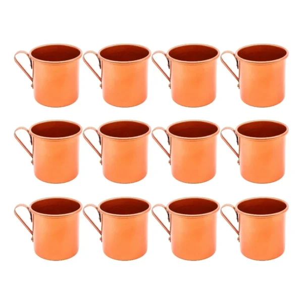 24 Canecas Moscow Mule Alumínio Premium 350ml Drink Gelo