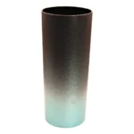 6 Copos Long Drink De Acrílico Preto Fosco Degradê 330ml