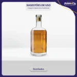 6 Garrafas De Vidro 375ml Kaleido Licor + Rolha T E Lacres