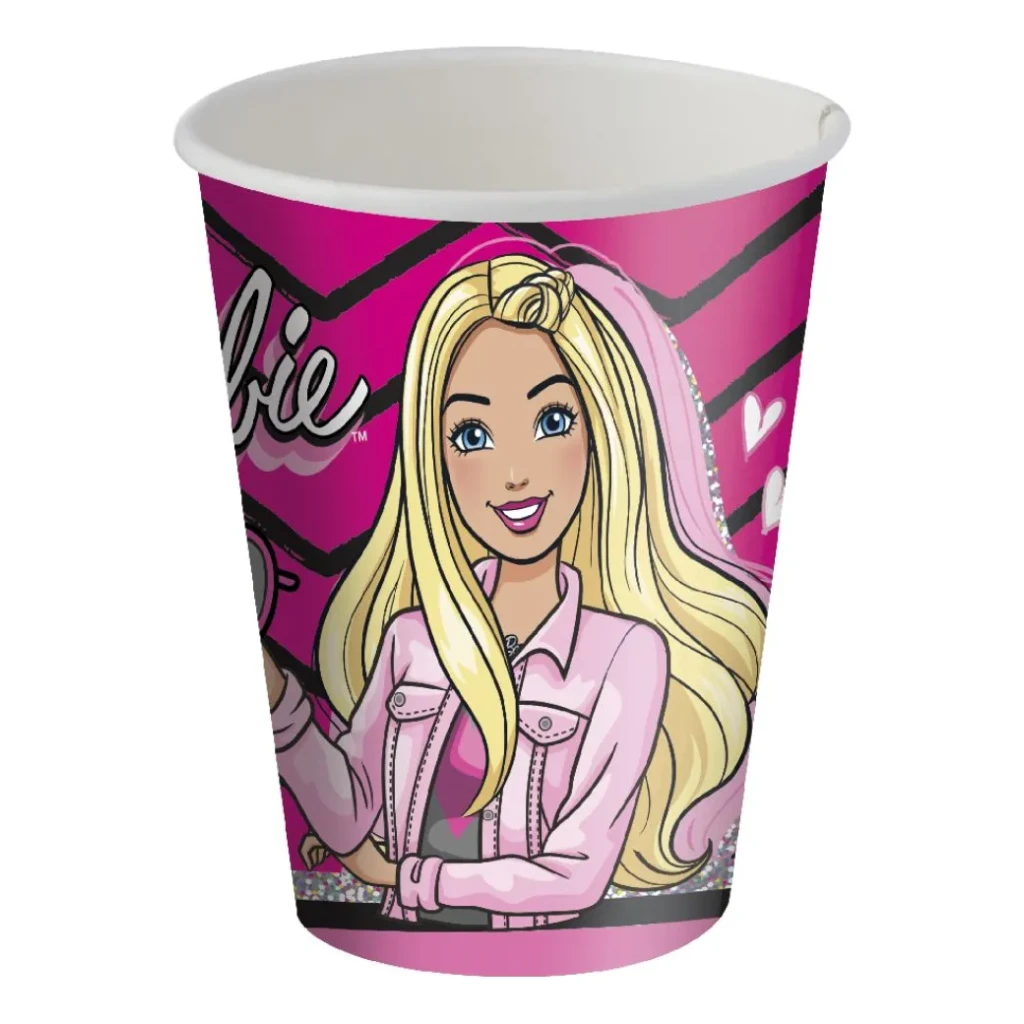 8 Copos Festa Barbie 200ml 8 Copos Festa Barbie 200ml