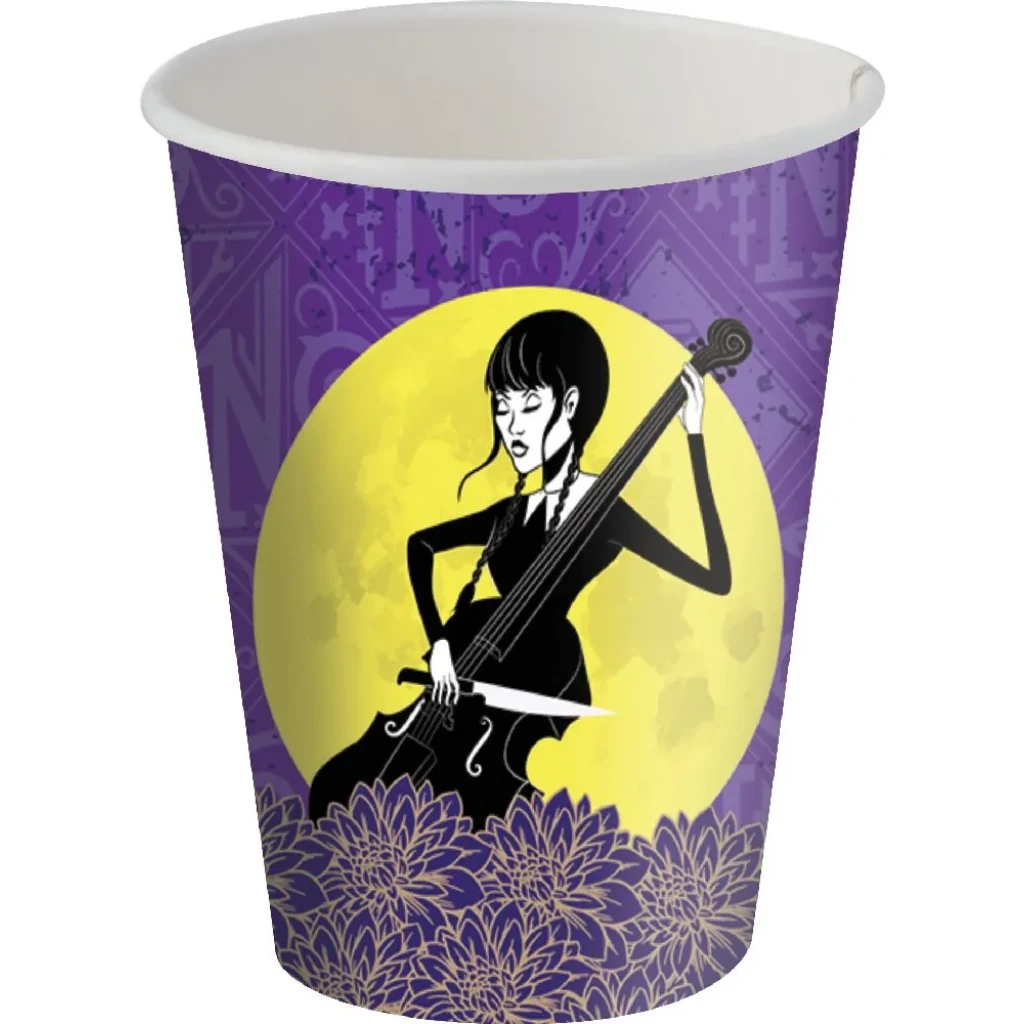 8 Copos Festa De Aniversário Wandinha 200ml 8 Copos Festa De Aniversário Wandinha 200ml