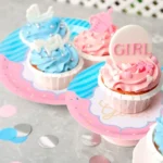 8 Pratinhos 8 Copinhos De Papel Para Aniversário Metalizado